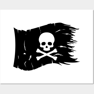 skull and bones Posters and Art